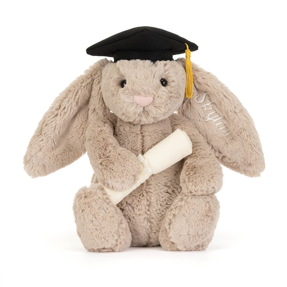 Personalised Bashful Bunny Graduation Outfit