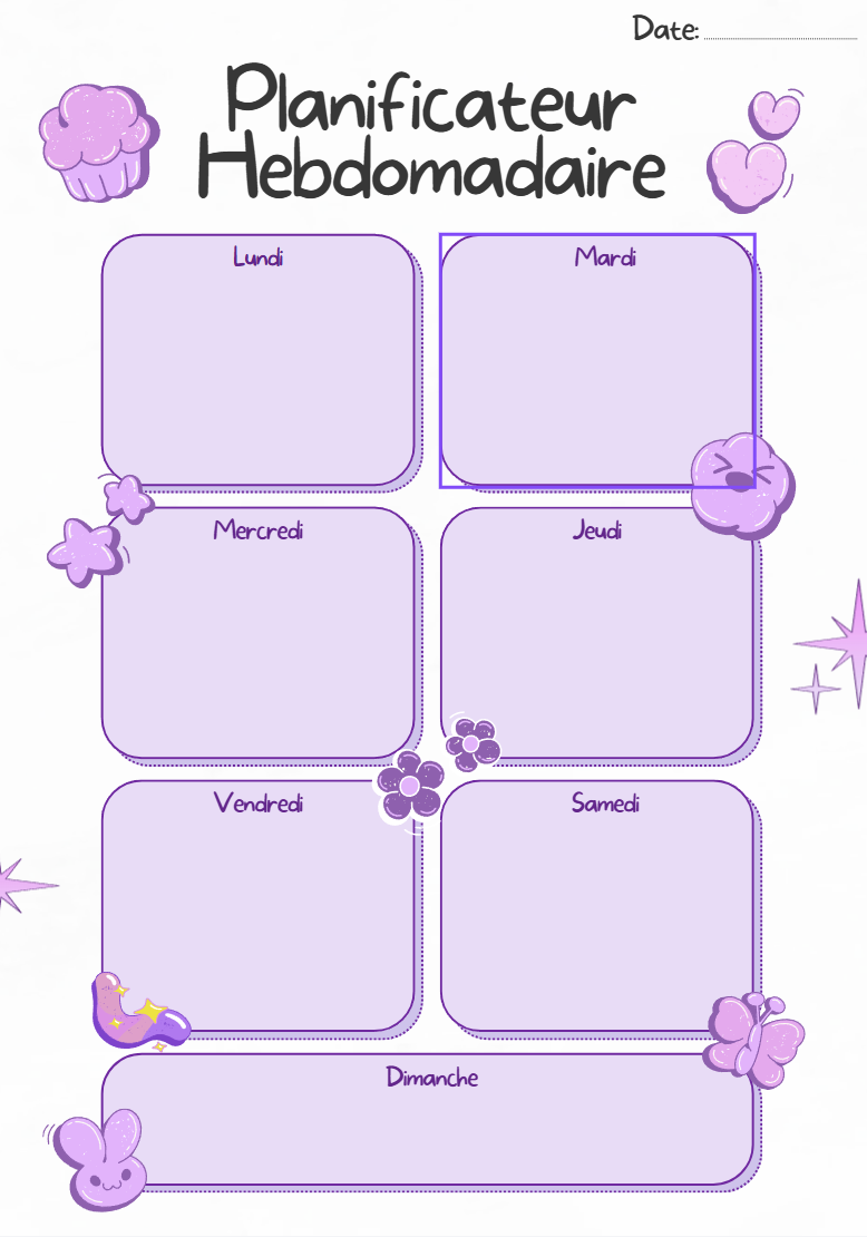 DPLANNER - WEEKLY PLANNER